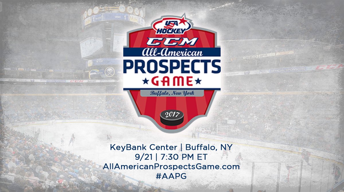 Roster unveiled for the 2017 CCM/USA Hockey All-American Prospects Game: bit.ly/2v63hWX #AAPG