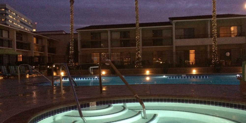 Our night-time oasis. #MarriottSantaClara