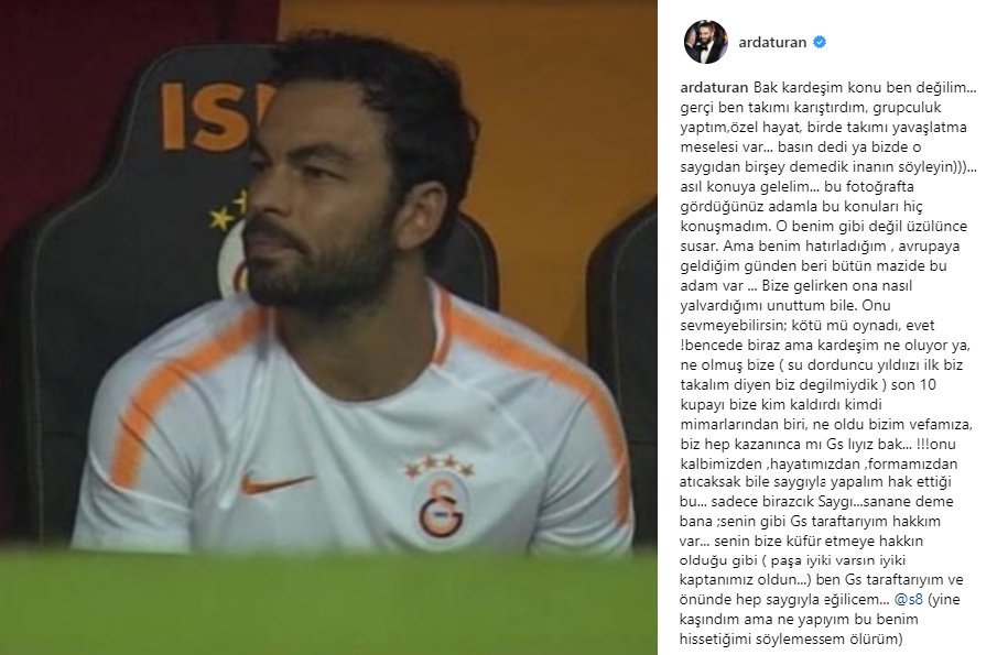 fanatikcomtr's tweet photo. SON DAKİKA | Arda Turan'dan Selçuk İnan paylaşımı https://t.co/rJR2LoVJI3