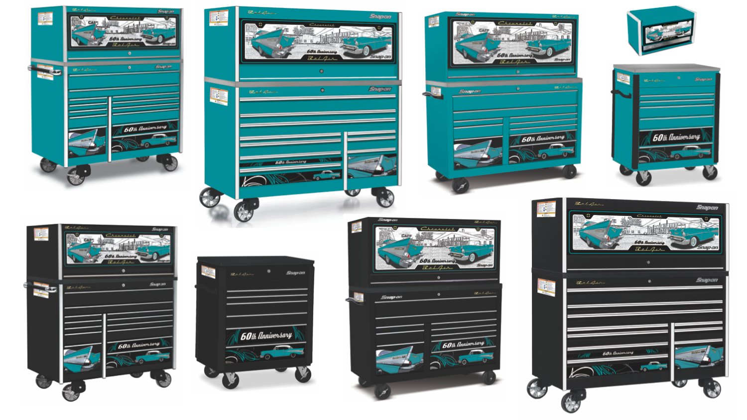 Snap-on Tools on X: Bel-Air Beauty. Teal or Gloss Black - What's