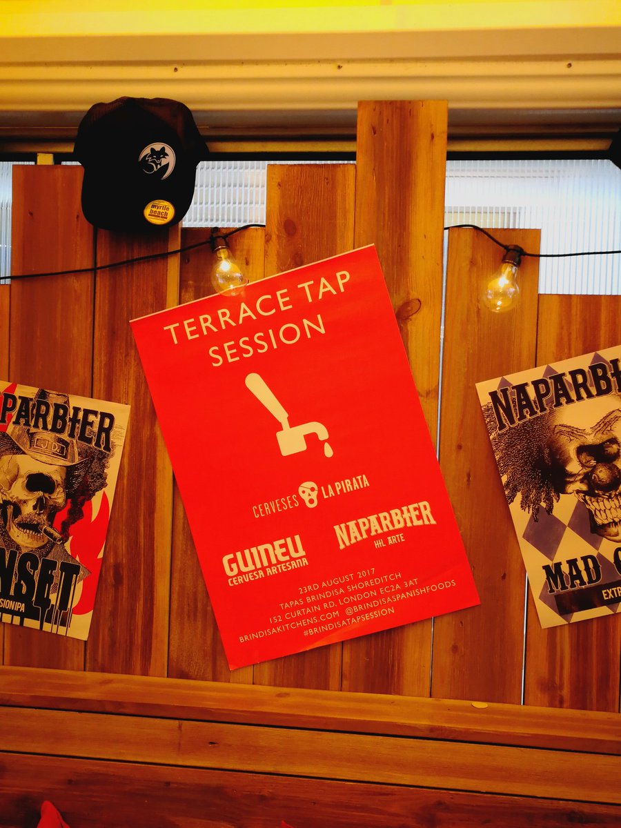 Everything ready <a href="/Brindisa/">Brindisa</a> Shoreditch #TerraceTapSession with <a href="/CervesaLaPirata/">La Pirata</a> <a href="/Naparbier/">Naparbier</a> thanx to @ModernBeerCo!