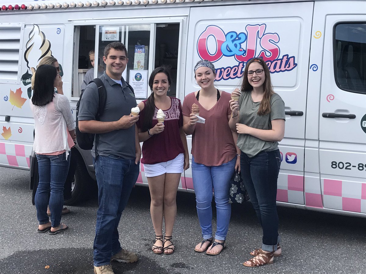 At the Vermont Tecnical College Williston Campus serving up some brain food - #maple #creemee <a href="/vttech/">Vermont Tech</a>