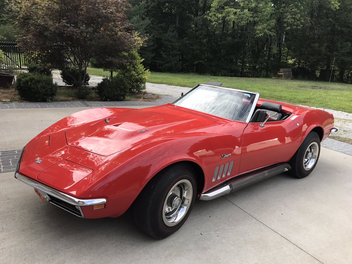 sgccars's tweet photo. 1969 Corvette 427 Convertible now available. 4 speed. Frame off restoration. Perfect! $64,900 https://t.co/PO6pTSbBlr #Corvette https://t.co/7T5z40iNRe