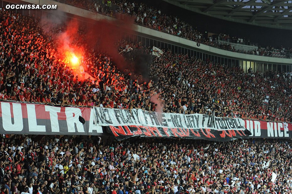 Ultramaniatics_'s tweet photo. NO AWAY FANS - NO WAY FOR FOOTBALL.
OGC Nice vs Napoli.
#OGCNNapoli
22/08
(1) https://t.co/MiCKtsUKDJ