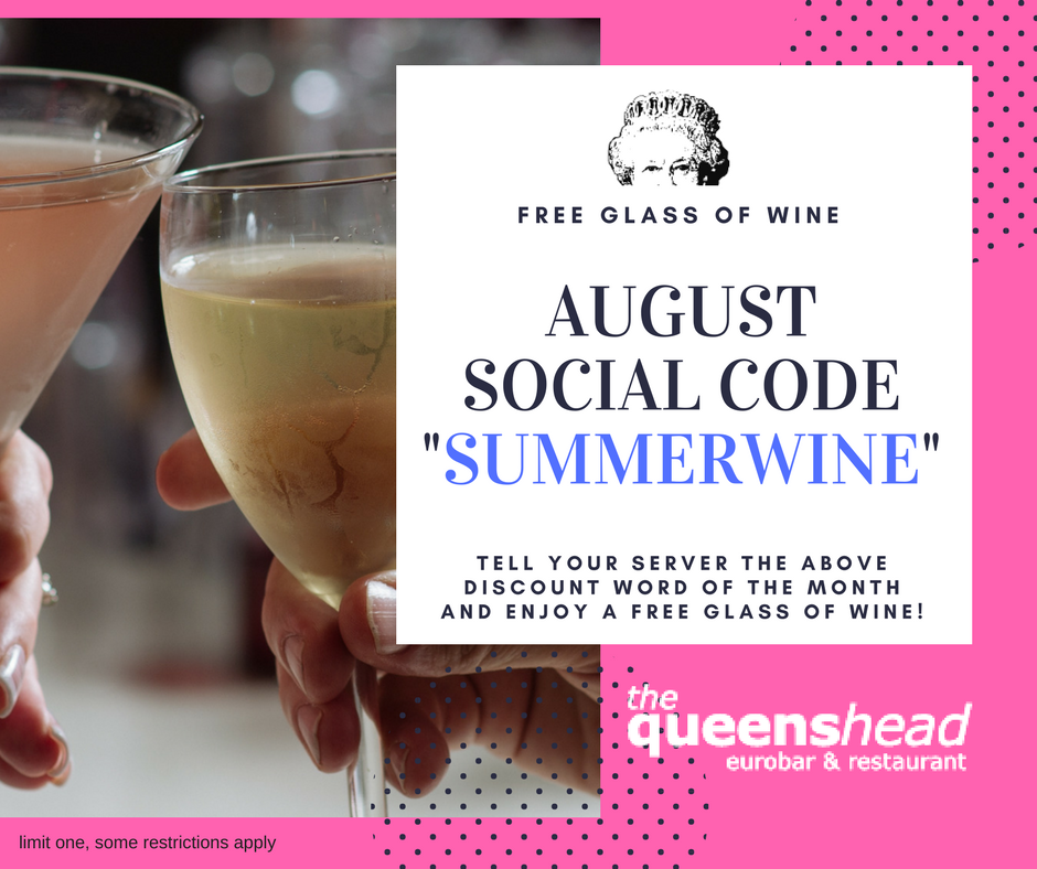 QH_stpete's tweet photo. Treat yourself with a FREE glass of house wine when tell your server this month's social code word: "SUMMERWINE" https://t.co/bMR5dX4PW3