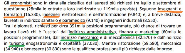 Secondo l'analisi <a href="/SIE_Unioncamere/">Sistema Informativo Excelsior</a> &amp; <a href="/ANPALgov/">ANPAL</a>, questi sono i #titolidistudio che danno più chance di #lavoro: aipos.it/lavoro-interpr…