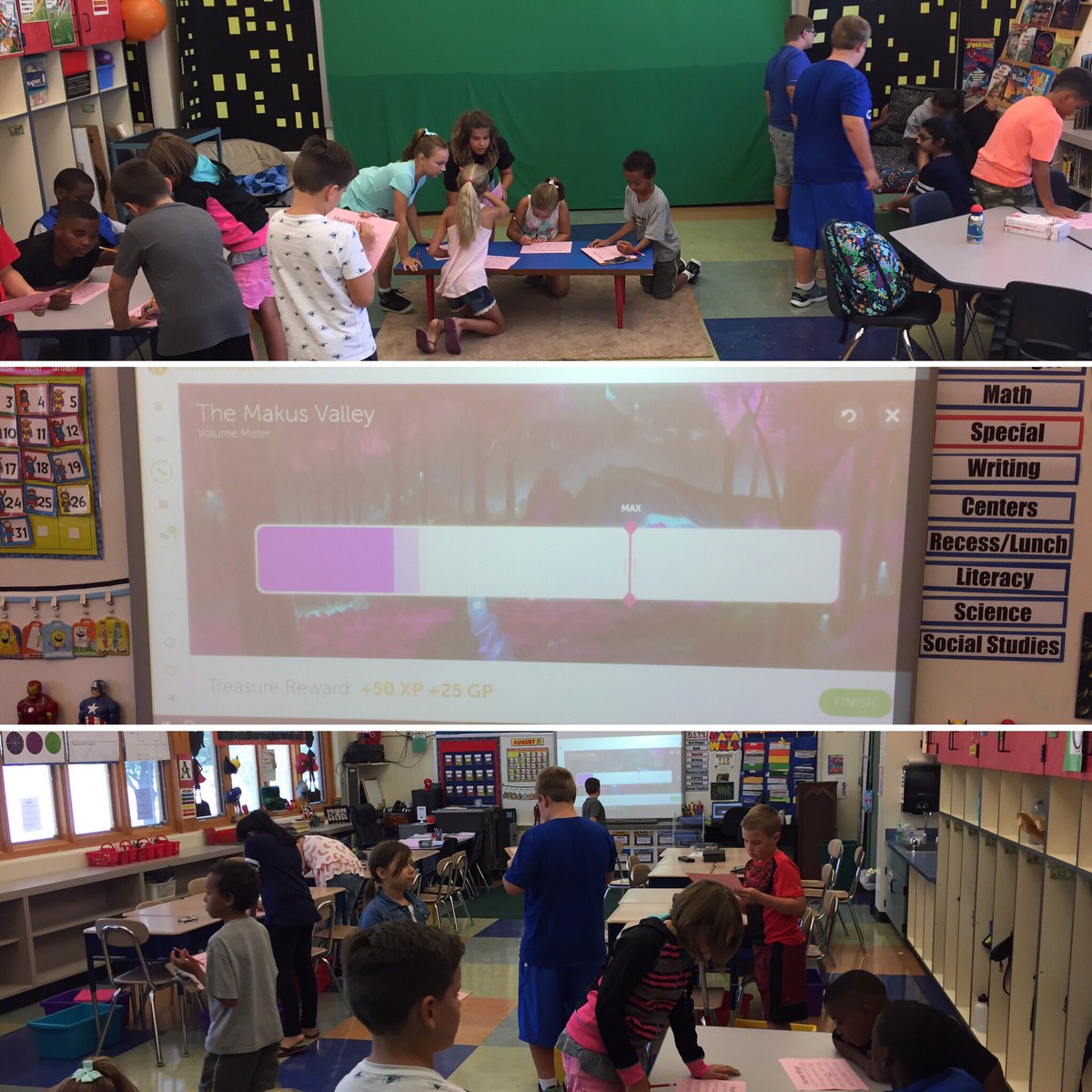 RobMcKEdu's tweet photo. Back to school "get to know you" games have never been so quiet! 😂🙌🏼 Thanks @classcraftgame #volumemeter #teacherwin https://t.co/nvjb8PlOP9