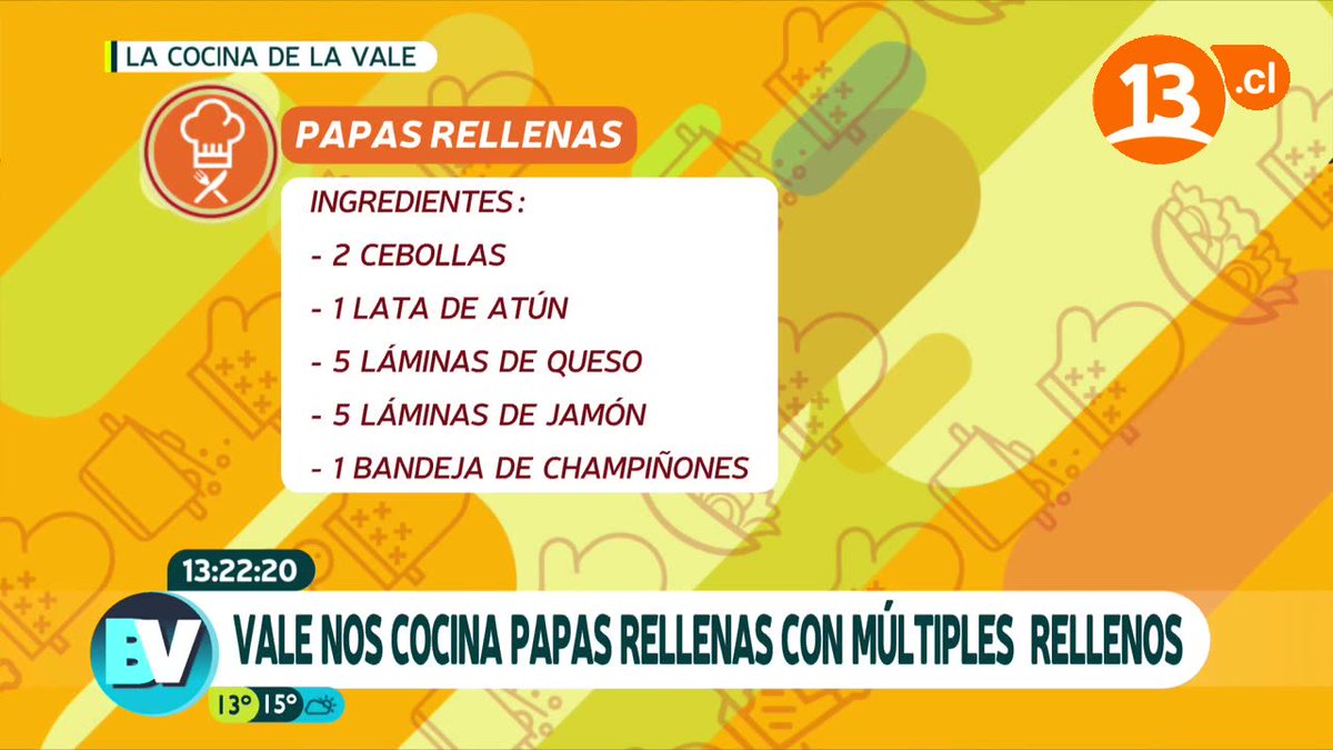 tudia_13's tweet photo. Esta es la receta de las PAPAS RELLENAS de la @mastervale13! Anótala… #Bienvenidos13 https://t.co/OllMTyvMWE