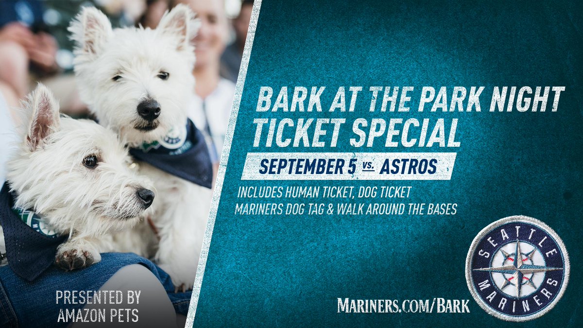 Mariners on Twitter "The last Bark at the Park Night of 2017 isn't far