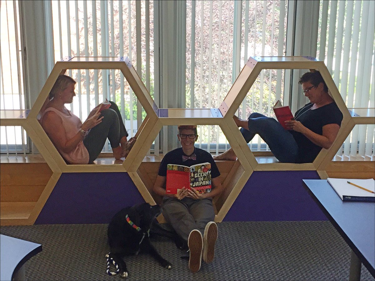 MonetteStacy's tweet image. @jordanfunke knows how to entice folks in to the library. If I disappear, this is where you can find me. #mindfulspace #librariesarecool