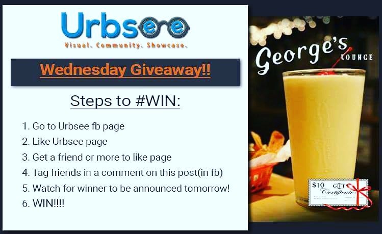 urbsee's tweet photo. @georgeslounge $10 gift certificate...

Go to https://t.co/9d6wBJtUUE to find out how win!!

#giveaway #win #gift #prize #promo #promotion https://t.co/ArvMY1MPaG