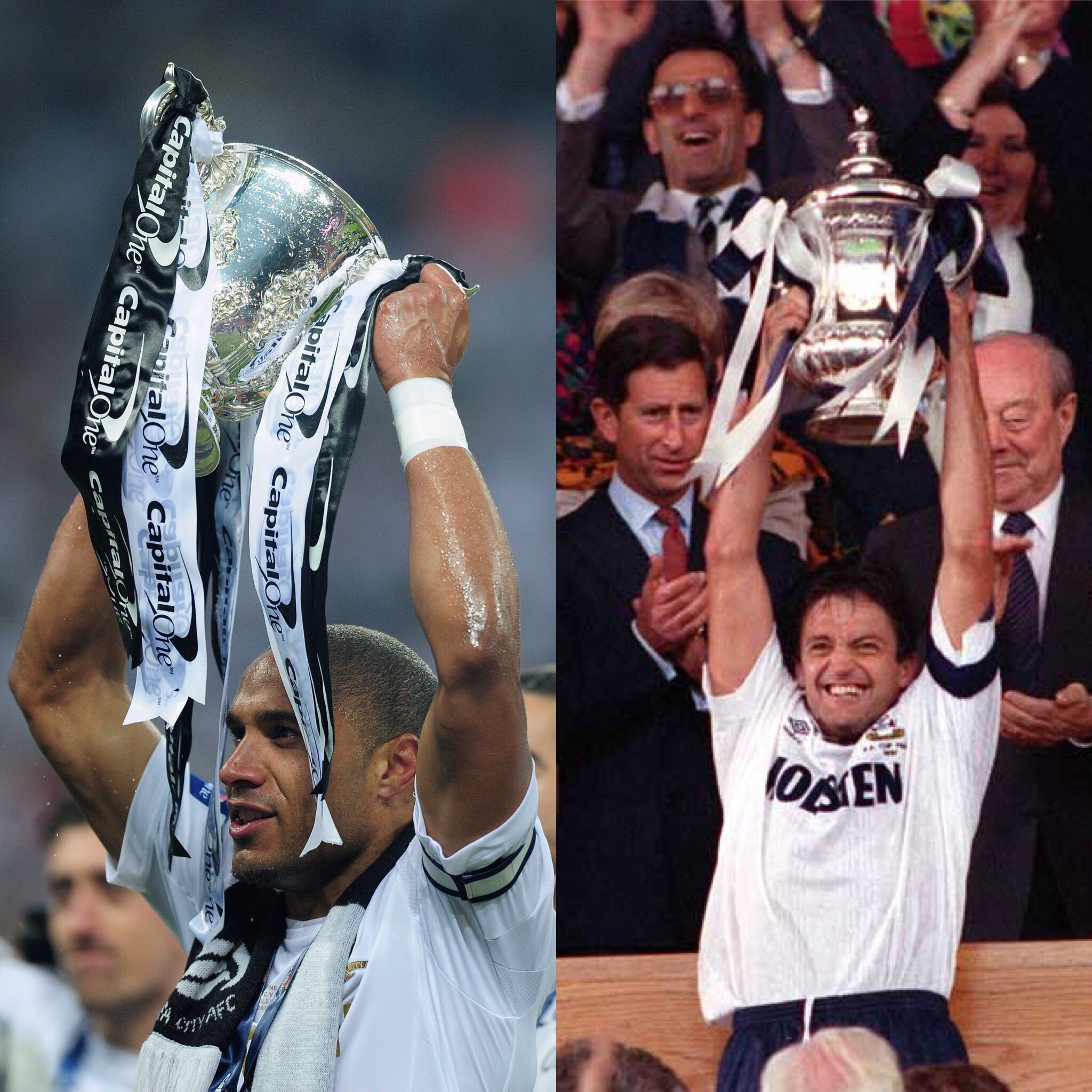 Happy birthday to two cup winning captains, Ashley Williams and legend Gary Mabbutt   