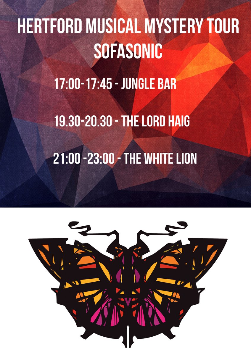 sofasonic's tweet image. This Sunday sees #hertford taken over by all of the musicians! Come see us, it will be fun we promise! #Herts #MMT #festival #Music #Band