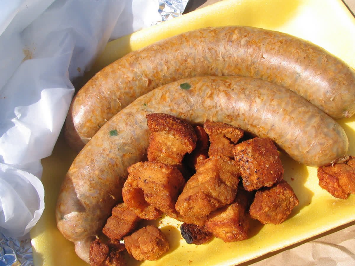 SWLA_ZydecoFest's tweet photo. Indulge in all sorts of Creole favorites including boudin and cracklins at this year's Zydeco Fest! https://t.co/isG3z7peh7 https://t.co/aLp2PlKW94