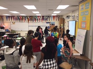 AVID freshmen getting to know each other better!!  #avidrocks <a href="/RockBridgeHS/">Rock Bridge HS</a>