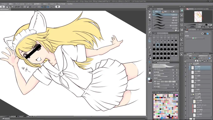 久しぶりにToS絵描き描きしてます。けど全然ToSっぽく…な…ぃ(^q^) #お絵かき 