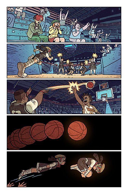 First 4 pages of #ImmortalIronFists issue #3! Colors by @shellychen1991, story by @kaareandrews, and starring young handsome @JakeGThomas! 