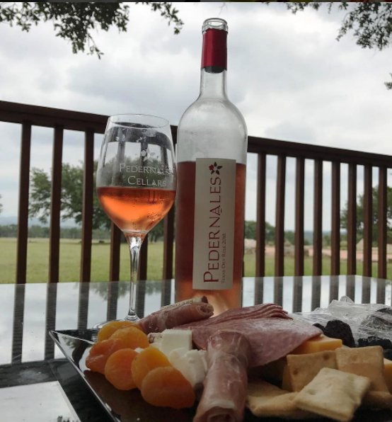 PedernalesWine's tweet photo. TX Dry Rosé pairs perfectly w cloudy summer days &amp; a cheese &amp; fruit tray. #ThinkPink on #WineWednesday. 
#TXWine #TexasHillCountry #TXRose https://t.co/Zf9uY2NLFz