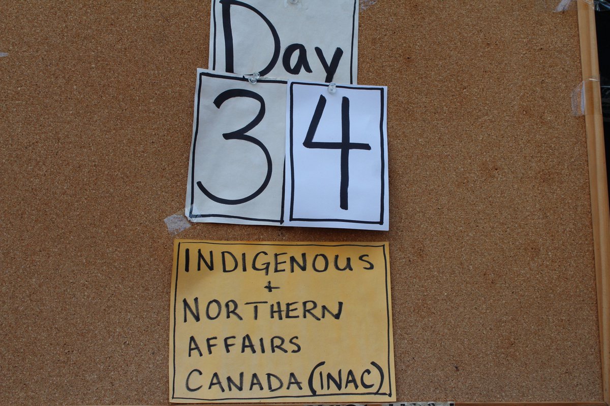 RosemaryFreiTO's tweet photo. Passed by the #GroundZeroINAC vigil again today. No end in sight because @Min_INAC is just talking not acting. #Indigenous CC: @NDNSURVIVOR https://t.co/a7Ungsowbj