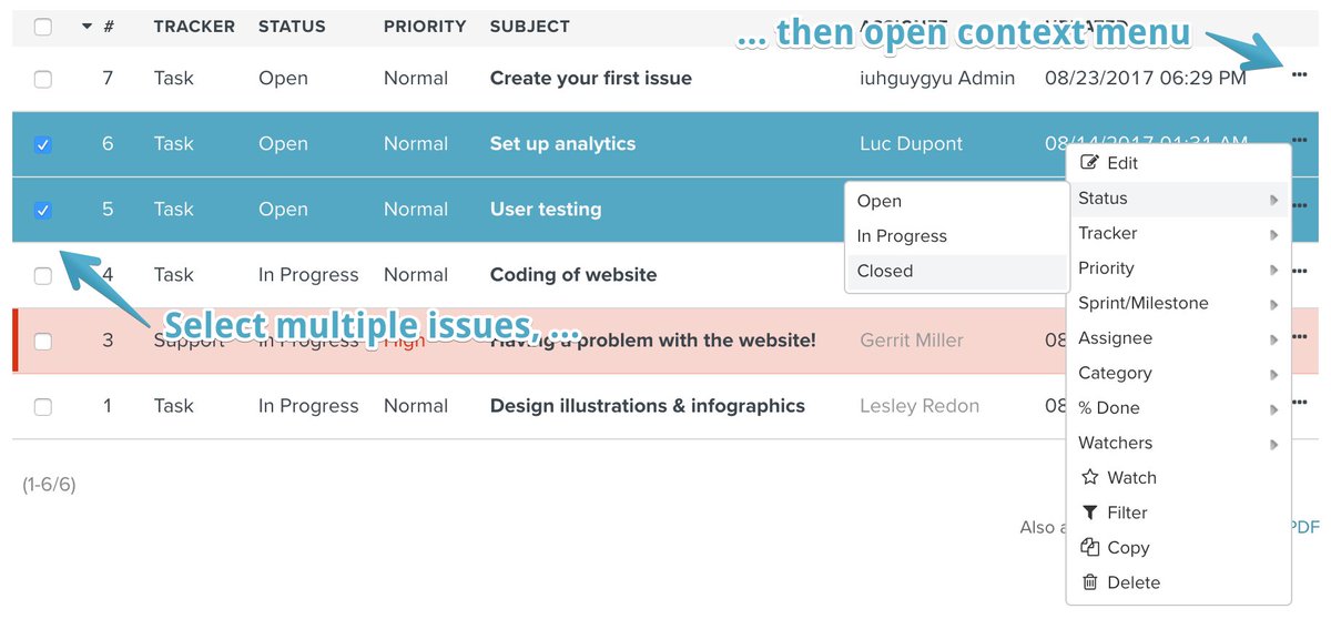 Product update: More accessible context menu for actions on issue lists pln.io/3ot5P