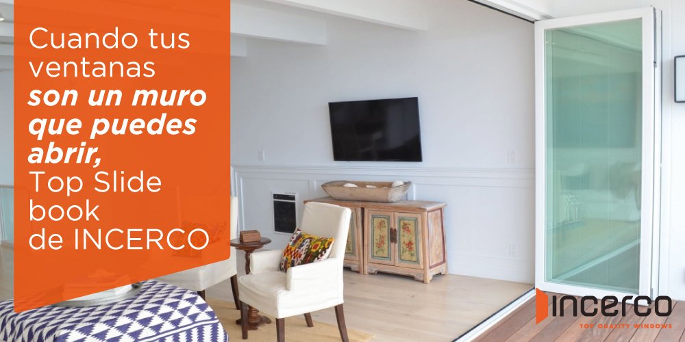 infoincerco's tweet photo. El sistema Top Slide Book de INCERCO permite abrir cualquier parte de la puerta!
#TopSlideBook #VentanaINCERCO
https://t.co/vHbRRCM65w https://t.co/z6Vt3LGgAI