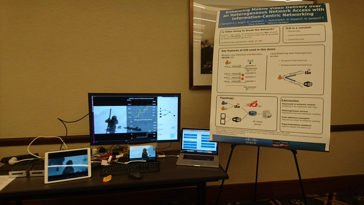 LeJackSamain's tweet image. &quot;Enhancing Mobile Video Delivery over an Heterogenous Network Access with ICN&quot;, today at Sigcomm #SIGCOMM2017