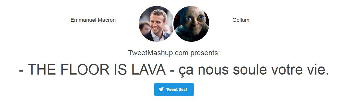 GollumPrecieux's tweet photo. Les tweets de Gollum croisés avec ceux de Macron https://t.co/wEbG5oqLYo