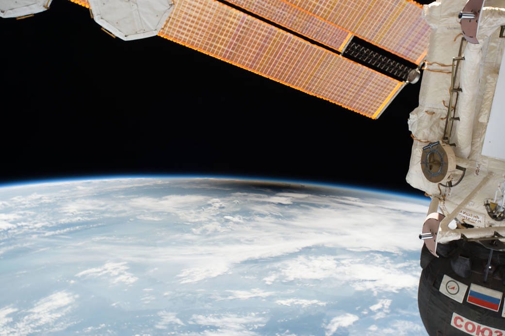 Space360HQ's tweet photo. Wow, what a view! Have you seen the extraordinary images of this week's Total Solar #Eclipse from the @Space_Station? https://t.co/MinnVrqfOE