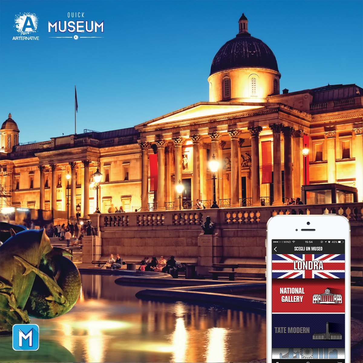 QuickMuseumApp's tweet photo. Abbiamo aggiornato l'#app #QuickMuseum. Disponibili adesso anche le audioguide, le mappe e i percorsi a quiz dei #musei di #Londra.๐ https://t.co/gGqgmviU5s