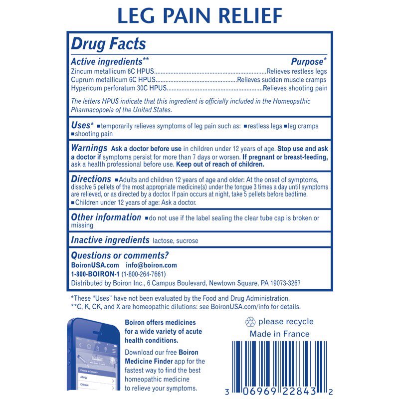 EveryVitamins's tweet photo. Boiron Kali Leg Pain Relief -Temporarily relieves of leg pain such as restless legs, leg cramps and shooting pain https://t.co/LlpPttd17A https://t.co/zlkKk1D04x