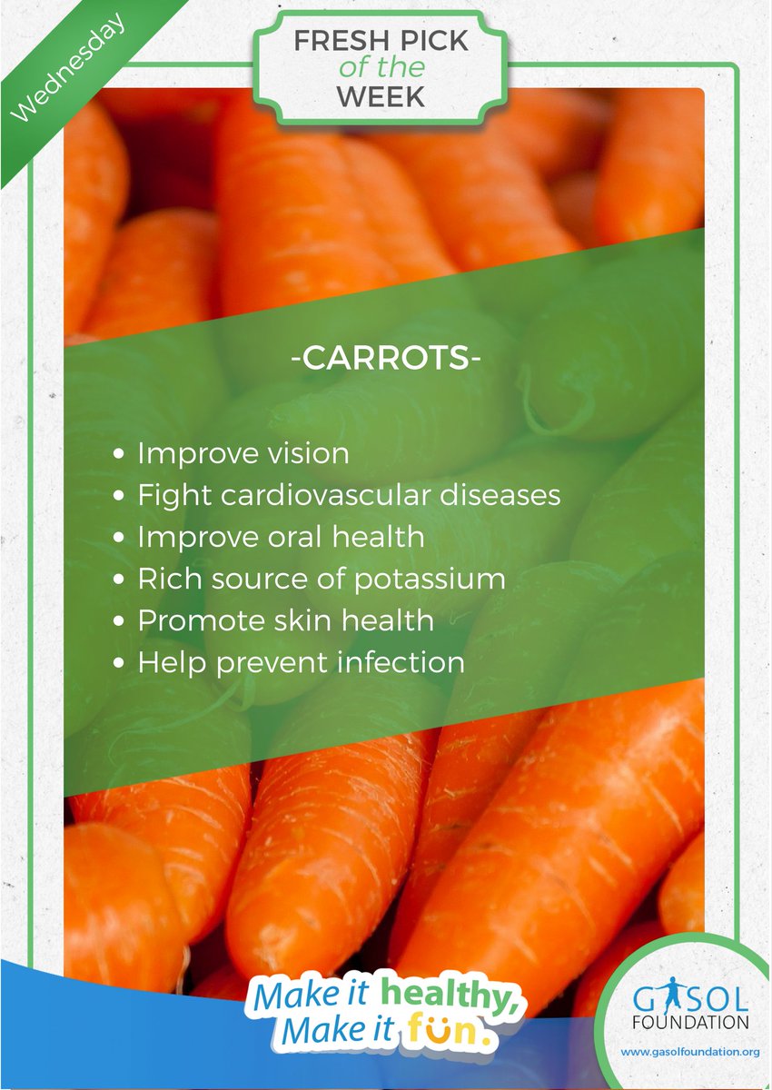 GasolFoundation's tweet photo. #DoYouKnow why Bugs Bunny loves #carrots? This crunchy #superfood has so many #health benefits! #FreshPickoftheWeek https://t.co/9NMPTiliA9