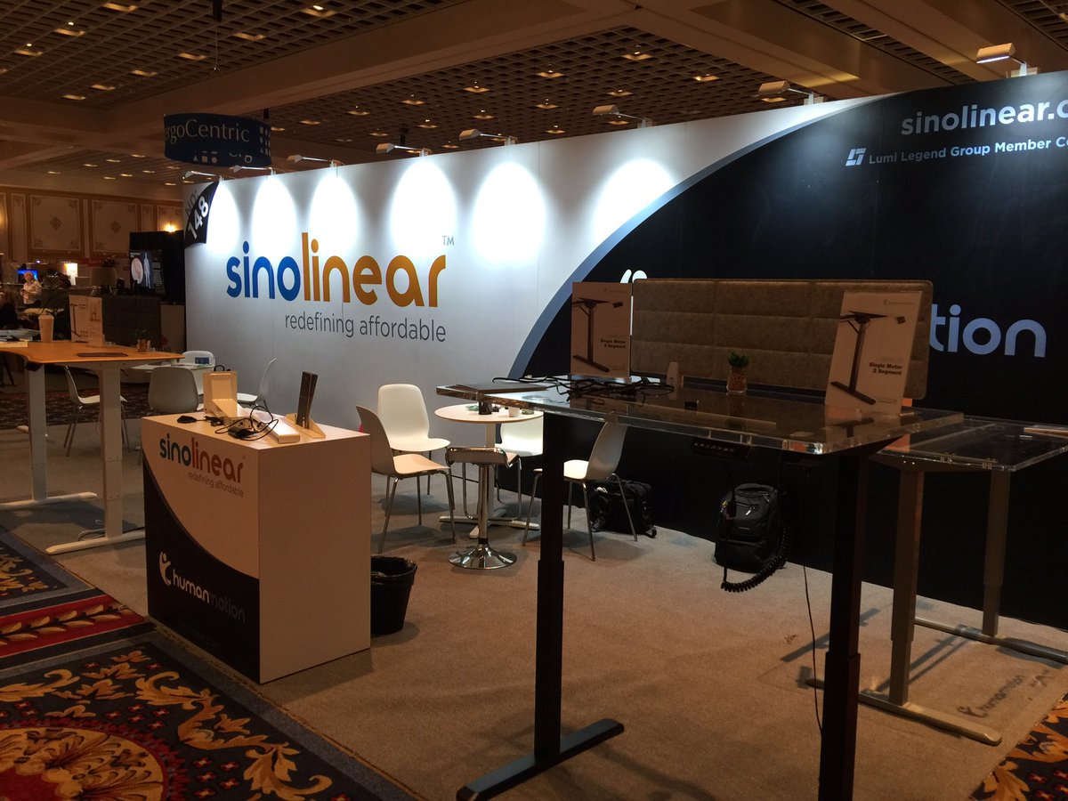 sinolinear's tweet photo. #ErgoExpo - We are here @ booth # 148 > pop along to see us, we promise not to disappoint. 

#Ergonomics #Wellness #Productivity https://t.co/8PMNDwwOcs