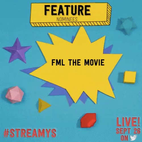 Congratulations to <a href="/jasonnash/">jason nash</a> and the cast of <a href="/fmlthemovie/">FML The Movie</a> on 2 <a href="/streamys/">Streamy Awards</a> awards nominations! 🎉🎉