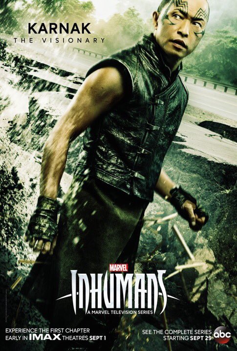 glenn_hetrick's tweet photo. Epic new posters for #Inhumans featuring #Karnak #Gorgon and #Triton so excited to see the wonderful work by #AlchemyFXstudio in #IMAX 9/1 https://t.co/pg0HwbouDO