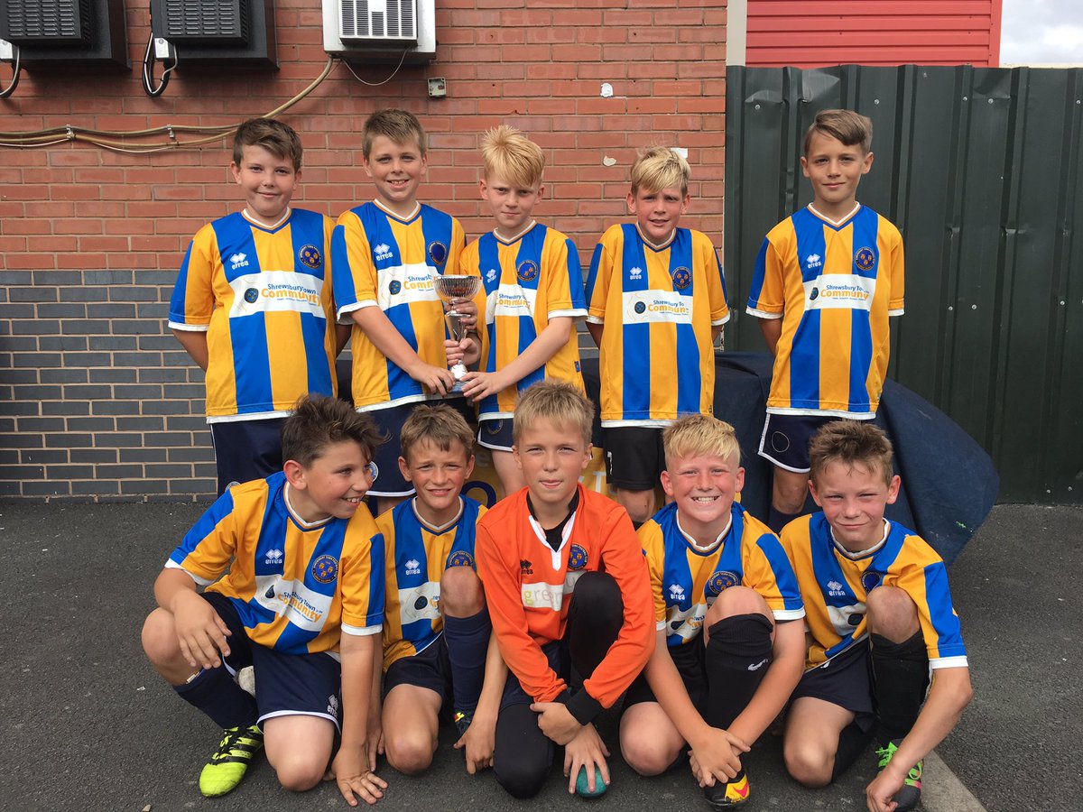 FoundationSTFC's tweet photo. SUMMER CUP: Congratulations to Shrewsbury Town (South Shropshire) U11s who took home the last trophy of the Development Summer Cup 2017. https://t.co/qdEmpHK7qI