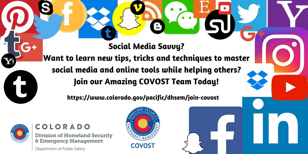Social media savvy?  Want to put those skills to use for Colorado communities in their time of need?  Join #COVOST bit.ly/JoinCOVOST