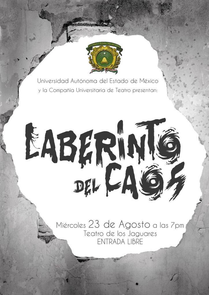 Laberintodlcaos's tweet photo. ¡Locos! Regresamos al #TeatroDeLosJaguares hoy 23 de agosto. Inviten a todos porque la entrada es libre https://t.co/6WaWggKfo6 https://t.co/sTdNpv0bJK