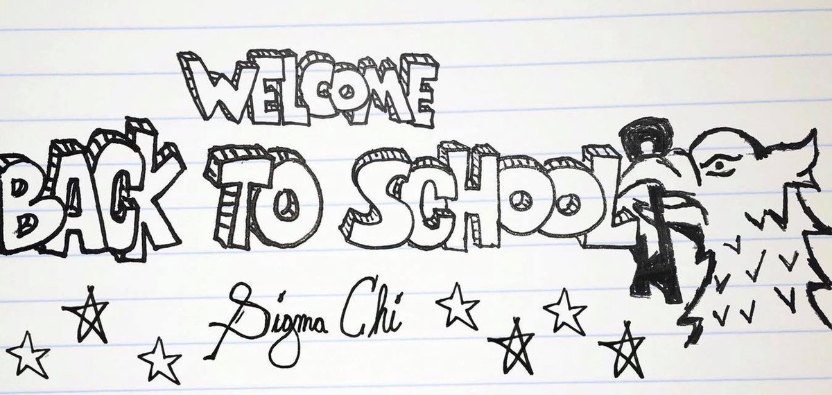 BradleySigs's tweet photo. Wishing everyone the best of luck in their first day of classes! Can't wait to see all the guys rushing this weekend. #RushSigmaChi https://t.co/IADpOgwAy9