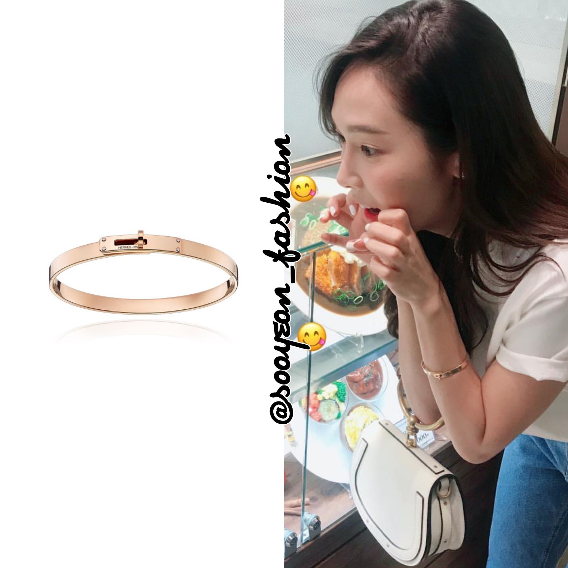 Hermes kelly sale bracelet rose gold