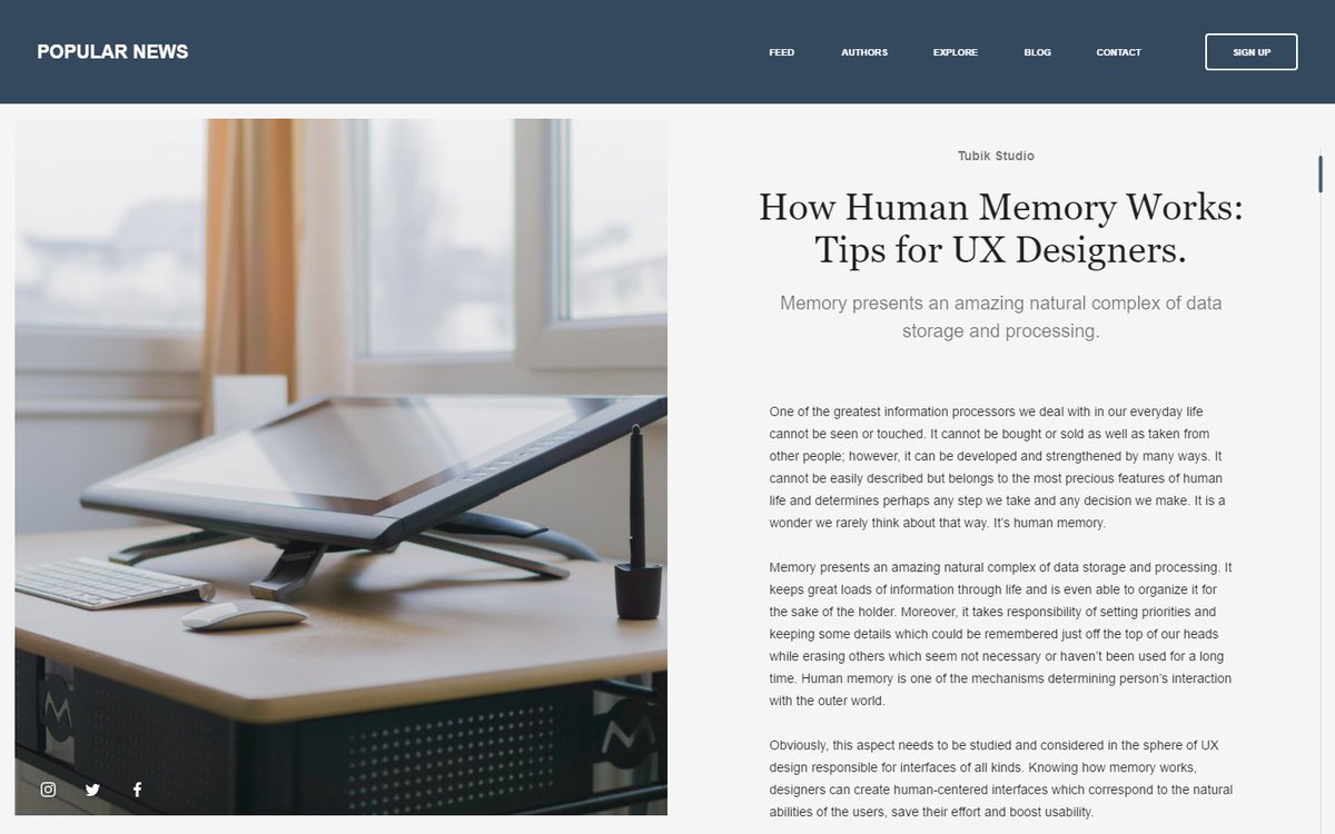 LukaLenard's tweet photo. A news page for the #desktop .
#DailyUI #094 #UX #UI #Webdesign #GraphicDesign #adobexd https://t.co/Ffj2LNQtEb