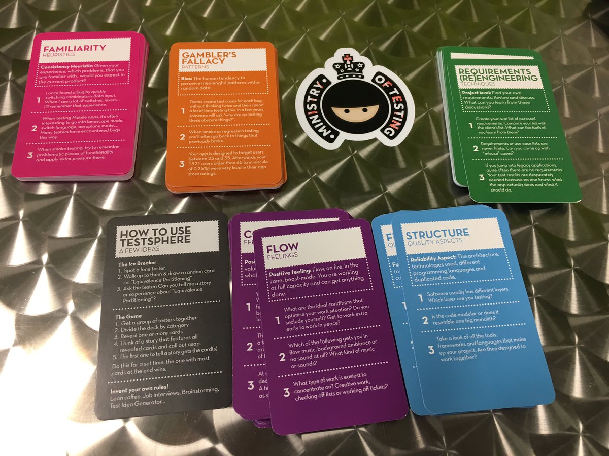 tjmaher1's tweet image. Break between sprint planning? Introduce the #QA team at work to @MinistryOfTest #TestSphere as an icebreaker.