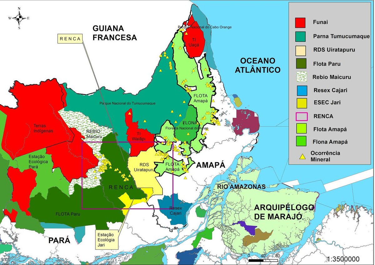 MidiaeAmazonia's tweet photo. #AmazônianaMídia: Governo Federal extingue reserva ao Sul do Amapá para liberar exploração mineral.  https://t.co/NfJc6bPHqk https://t.co/IWCwuVsJBP