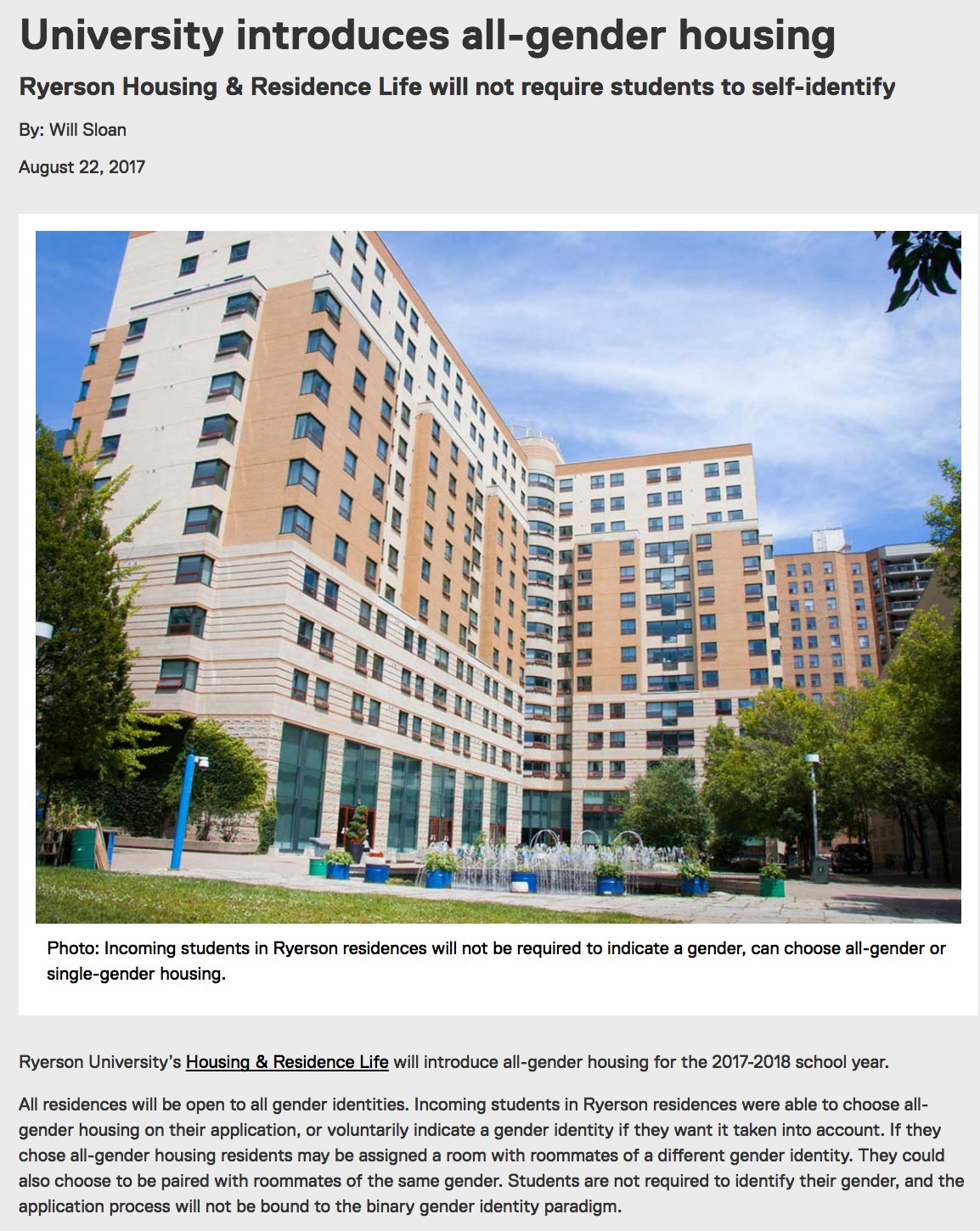 Ryerson Student Life on Twitter "Ryerson residence will introduce all