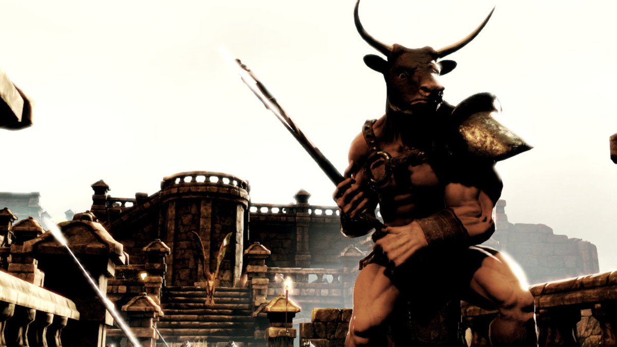 Minotaur doing a heroic pose.

Come and play! store.steampowered.com/app/496660/Min…

#screenshot #MinotaurGame #steam #indiegame