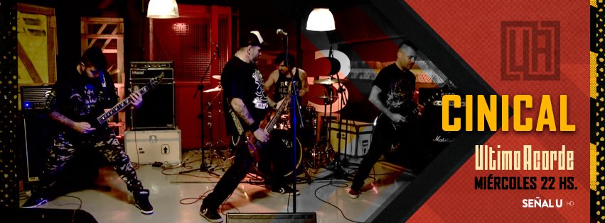 senalutv's tweet photo. 🎸 ¡Metal en los estudios de #ElÚltimoAcorde! Hoy llega #Cinical a nuestra pantalla 📺 Miércoles 22hs Canal 30TDA https://t.co/dYa3t34CI0 https://t.co/98rOs2kY9j