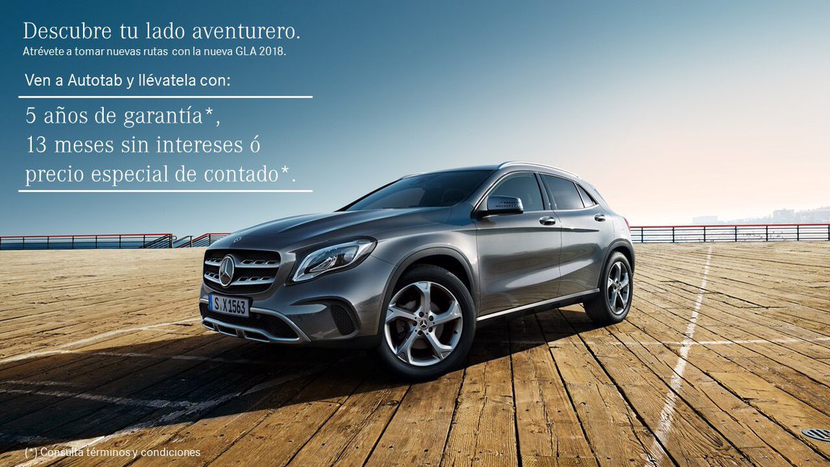 LaRevistaSteMx's tweet photo. Descubre tu lado aventurero
•NUEVA GLA 2018• Atrévete a tomar nuevas rutas @MB_Autotab
#AutoTab #Tabasco #MercedesBenz #GLA2018 https://t.co/pVKy0sKrvR