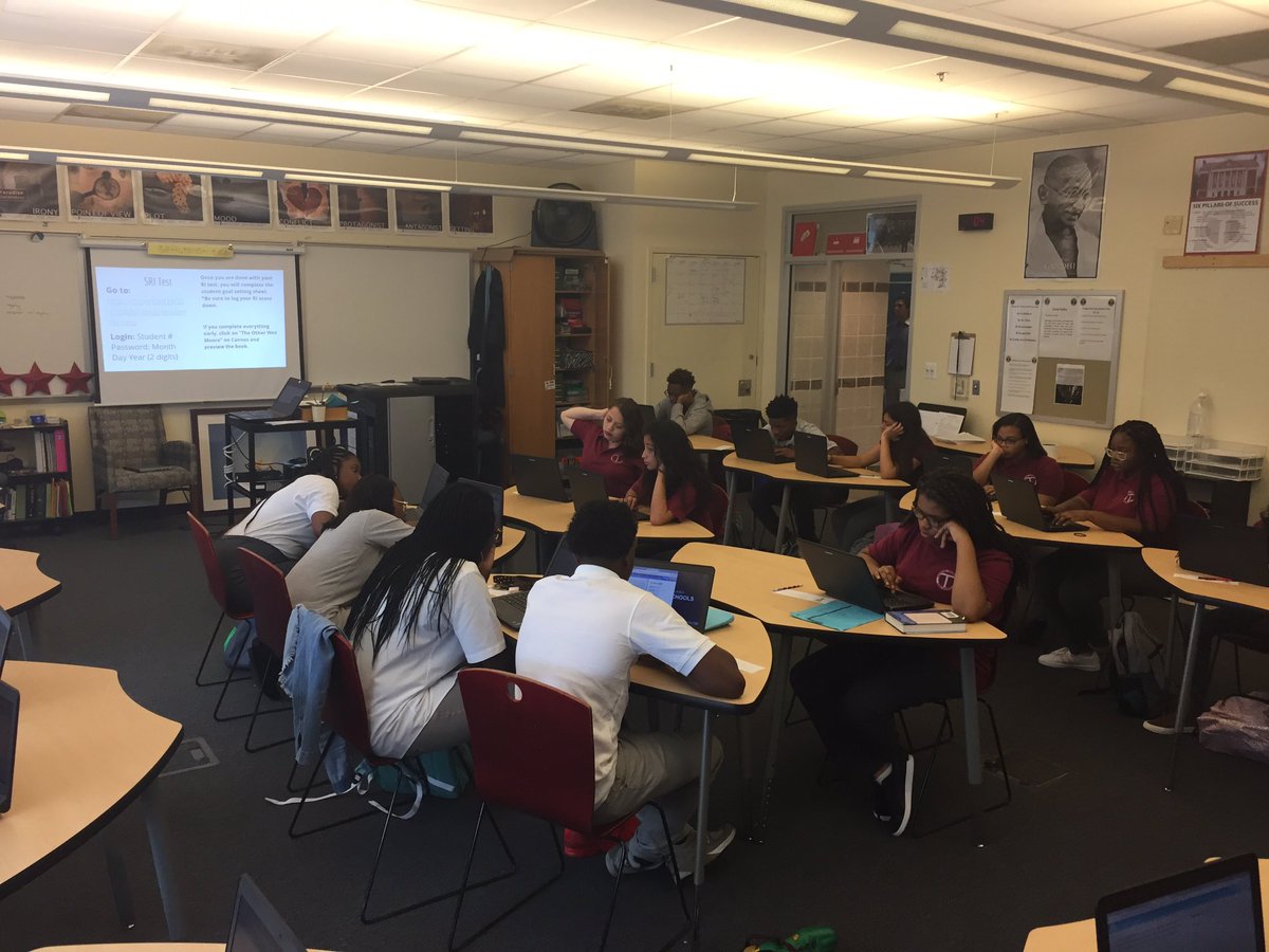 MsRaughtRocks's tweet photo. Sansing Scholars take the RI and set big goals for reading this school year! #weRTech https://t.co/RGHjSvwpLH