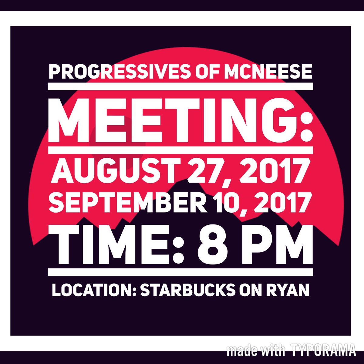 ProgressivesMS's tweet image. Come learn more about the Progressives of Mcneese !