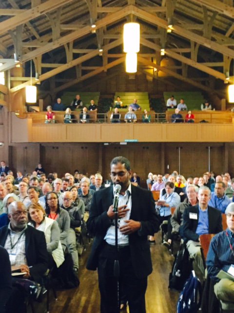 ITS_UCDavis's tweet photo. Where the #Asilomar2017 #transportation & #energy policy conference gets most engaging: Q&A between speakers & attendees! @NASEMTRB https://t.co/4mrMz9gk4s