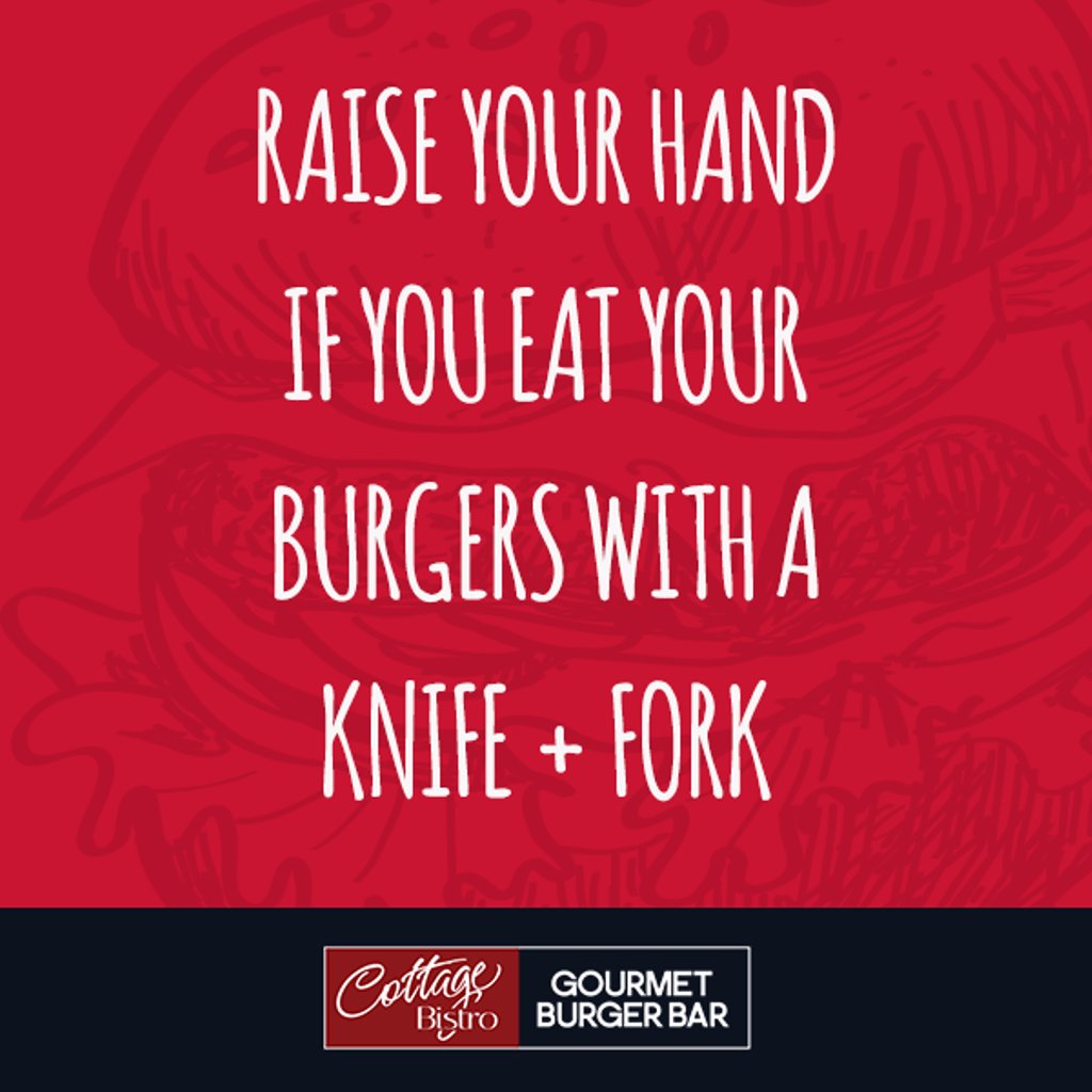 Knife and Fork or Napkin Bib?  How Do You Burger?